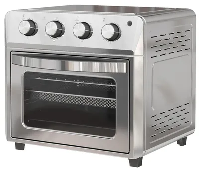Productafbeelding van HOMCOM Mini-oven met heteluchtfunctie, 24 L, 1600W, 90-230°C. Heteluchtoven met timer