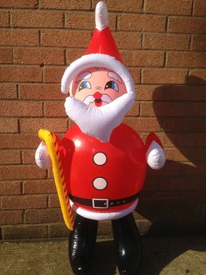 Aufblasbarer Weihnachtsmann, 80 cm, für Außendekoration