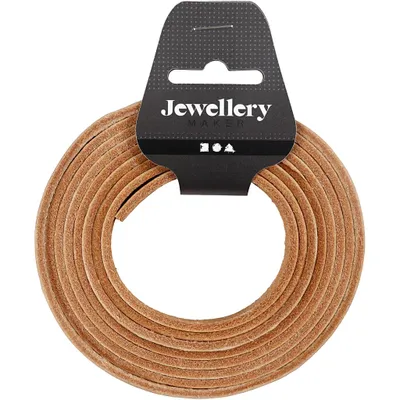 Produktbild von Creativ Company Lederband braun 2m - Bastel Lederband für DIY Projekte