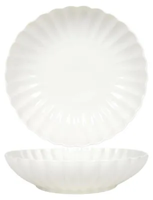 Obrázok produktu pre Diepbord Ø20cm Kvetina biela 6st
