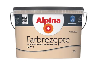 Produktbild von Alpina Farbrezepte Weicher Sand matt 2,5 Liter