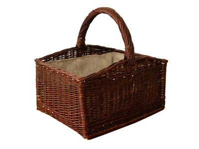Produktbild von Kaminkorb, mit 2 Tragegriffen, ohne Einlage, Kaminholzkorb, 51x40x47cm