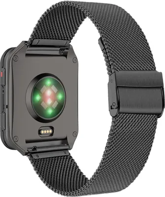 Produktbild von Für Garmin Venu X1 Milanese Edelstahl Doppelverschluss Watch Armband Schwarz