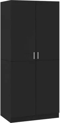 Produktbild von Kleiderschrank Schwarz 80x52x180 cm Holzwerkstoff