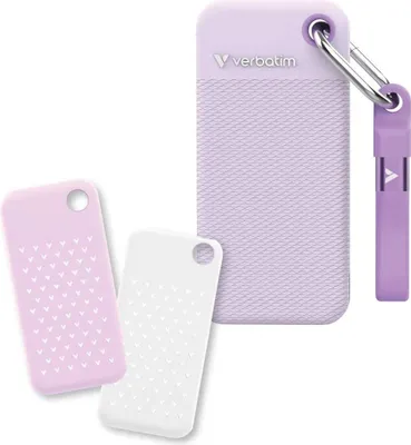 Obrázek produktu pro Verbatim Pocket SSD, 2 TB, USB typu C, 3.2 Gen 2 (3.1 Gen 2), 10000 MB/s, 10 Gbit/s, Purpurová