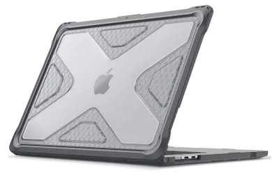 Produktbild von Fintie Hülle Kompatibel mit MacBook Air 15 Zoll M5 M4 M3 M2 (2026/2025/2024/2023, A3448/A3241/A3114/A2941), Ganzkörper-Rugged Hybrid Schutzhülle TPU Stoßstange Case Kompatibel mit MacBook Air 15", Grau