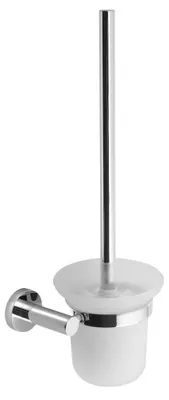 Productafbeelding van Sapho X-ROUND toiletborstel, hangend, melkglas, chroom