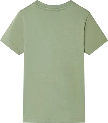 Produktbild von vidaXL Kinder-Kurzarmshirt Hellkhaki 128