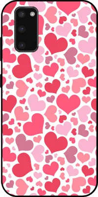 Produktbild von Smartphonica Telefon Fall geeignet für Samsung Galaxy S20 Plus mit Herzen drucken - Herzen Design TPU Backcover Fall - Kinder Fall mit Herzen Design