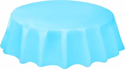Image de Unique Party 50383, Rond, Plastique, Bleu, Couleur unie, 1 pièce, 2,13 m