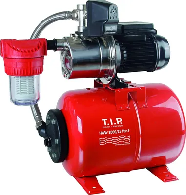 Obrázek produktu pro Ponorné čerpadlo s hydrofólií - 800 W - 3300 l/h - S tlakovou nádobou o objemu 22 litrů a předfiltrem - Vhodné pro domácnost a zahradu