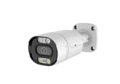 Obrázok produktu pre IP kamera typu bullet s napájaním cez PoE, 4 MP, zvuk, kovové telo, farebné nočné videnie, siréna, IP66