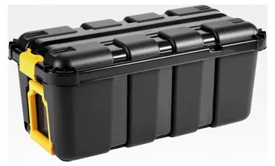 Produktbild von Aufbewahrungsbox 70 L Schwarz (79,2 x 39 x 35 cm)