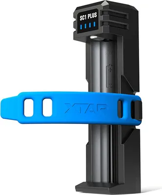 Produktbild von Einzelschacht 10W Batterieladegerät QC PD USB C 3A Schnellladung 21700 26650 26800 18650 NiMH Batterien