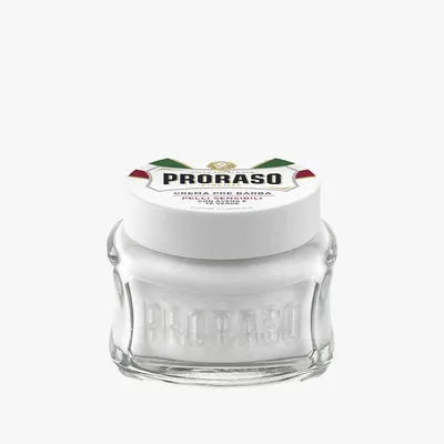 Produktbild von Proraso Preshave Cream White Sensitive 100Ml (3.6Oz)