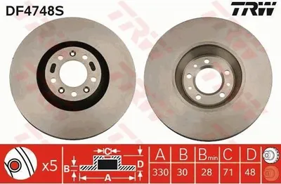 Image de Disque de frein unitai DF4748S