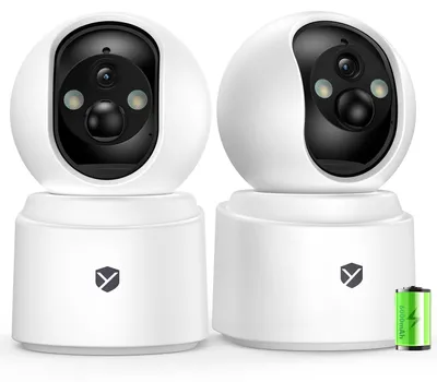 Obrázok produktu pre Bezdrôtová bezpečnostná kamera – rozlíšenie 2,5 K (4 MP) – batéria 6000 mAh – pre vnútorné použitie – Wi-Fi kamera