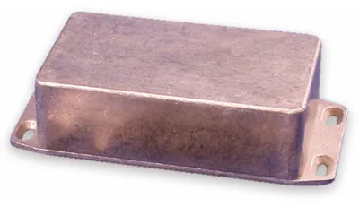 Produktbild von HAMMOND Aluminium-Gehäuse, 1590N1FL, 121,1x66x39,3 mm, mit Befestigungsflansch