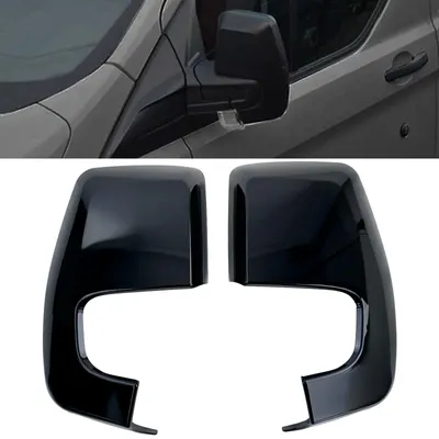Obrázek produktu pro Kryt zrcátka, koncovka zrcátka, černá, lesklá, pro Ford Transit Custom, modely 2012-2023