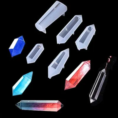 Produktbild von Silikon-Gießformen – 5 Stück, Hängeförmig – Epoxidharz-Formen – DIY-Schmuck – Für Ketten/Ohrringe –