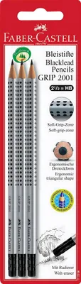 Immagine prodotto di FABER-CASTELL Bleistift Grip 2001 mit G-tip HB 3x BK