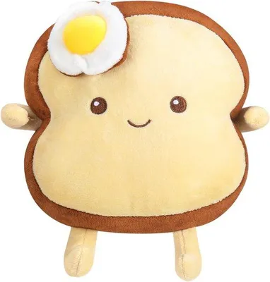 Produktbild von Famanu Plüsch Toastkissen - Lustige Brotform, Dekorativ für Kinder und Erwachsene