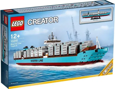 Produktbild von LEGO Creator Expert 10241 -  Maersk Line Triple-E Containerschiff  (1518 Teile, empfohlen ab 12 Jahren)