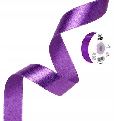 Obrázek produktu pro PartyPal Saténová dekorační stuha fialová 2,5 cm 23 m