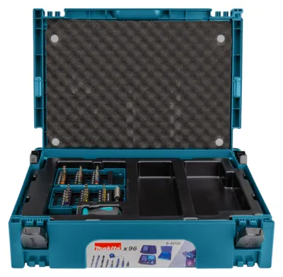 Produktbild von Makita B-49725 Bit und Zubehör Set 96 teilig