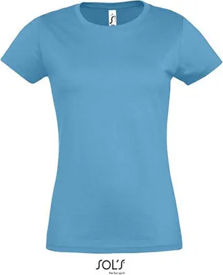Image de SOLs 11502 | Imperial Women / T-shirt femme - Couleur : Aqua - Taille : M