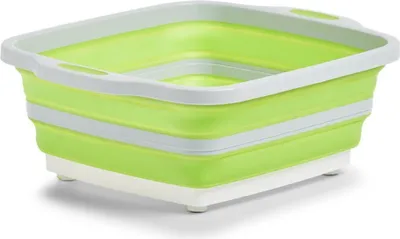 Immagine prodotto di ZELLER ciotola universale pieghevole 2in1 in plastica, verde 40 x 31,8 x 14,3 cm