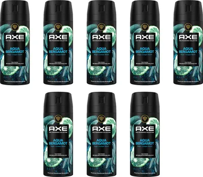 Produktbild von Axe Premium Bodyspray Aqua Bergamot Deo ohne Aluminiumsalze mit 72 Stunden Schutz gegen Körpergeruch 150 ml 8 Stück
