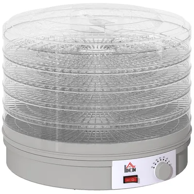 Image de Séchoir à linge 5 niveaux, 245 W | Couleur : Gris | Dimensions : 32 x 32 x 27 cm