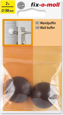 Produktbild von Wandpuffer rund 30mm braun fix-o-moll