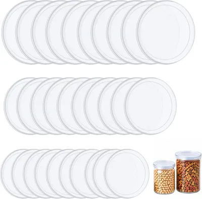 Imagen del producto de Tapas transparentes para frascos, 30 unidades, de 73 mm/83,5 mm/99 mm, para frascos de conserva