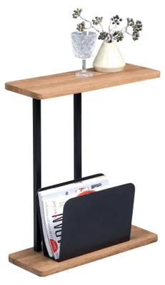 Beistelltisch Alpha, MDF, braun, 50x60x20 cm
