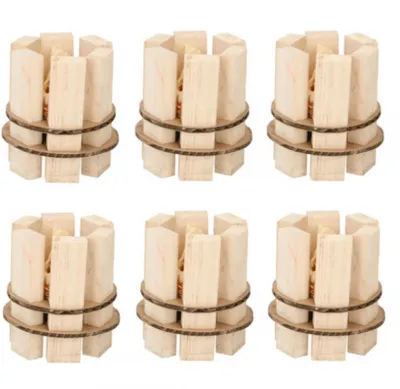 Obrázek produktu pro podpalovač 7,5 x 8 cm dřevo čiré 6 kusů