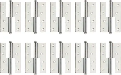 Produktbild von Alberts 849870 Aushebescharnier, links oder rechts, sendzimirverzinkt, 120 x 88 mm, 10er Set