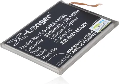 Immagine prodotto di Batteria compatibile con Samsung EB-BM146ABY - Li-polimero 5200 mAh - Galaxy M14, M14 5G, SM-M146B/DS, SM-M146B/DSN, SM-M146B/N
