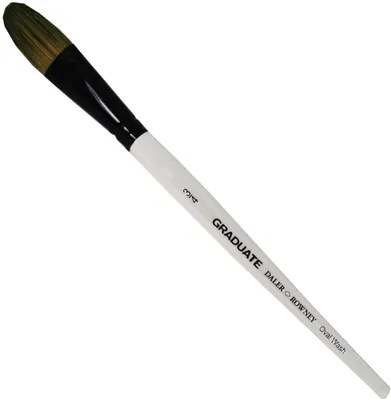 Image de Pinceau aquarelle Daler Rowney Graduate Pony & Synthetic Oválný štětec 3/4