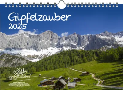 Produktbild von Gipfelzauber DIN A4 Kalender für 2025 Urlaub Berge und Gipfel - Seelenzauber
