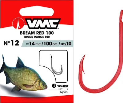 Produktbild von VMC Brassenhaken 9294 Vorfachhaken 100cm Rot #10