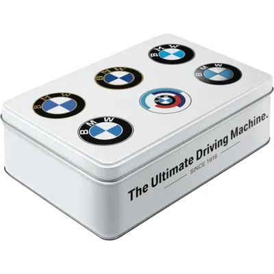 Obrázek produktu pro Nostalgic-Art - Plochá plechovka - BMW - Logo Evolution