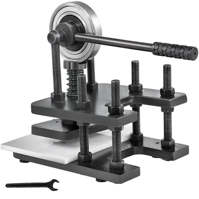 Produktbild von VEVOR Leder Schneidemaschine 260x150mm Manuelle Stanzmaschine Robuste Leder Prägemaschine Handpressform Leder Stanzform Lederhandwerk Schneidemaschine für verschiedene Materialien, 18 x 12 cm