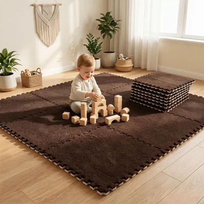 Productafbeelding van Set van 12 Interlock Puzzlematten voor Kinderen