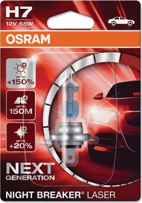 Produktbild von OSRAM H7 Night Breaker Laserlichtlampe 12V 55W PX26d - 1 Stück