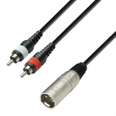 Immagine prodotto di Cavo audio Adam Hall K3YMCC0600, 2 connettori RCA a 6 metri, connettori XLR