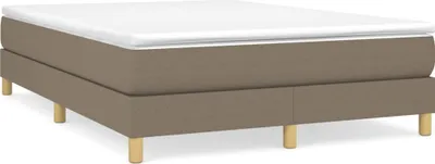 Zdjęcie produktu dla Łóżko Kontynentalne, Kolor Taupe, Obite Tkaniną, 140X200 Cm Lumarko!