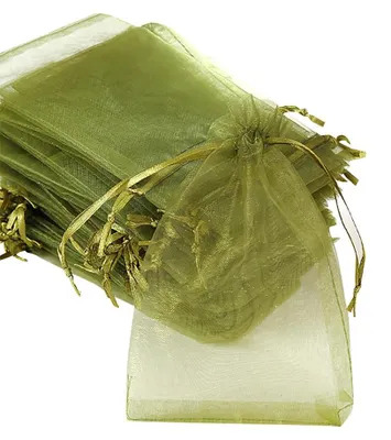 Produktbild von 100 Stück 15 x 20 cm Organzabeutel mit Kordelzug Geschenkbeutel Schmuckbeutel Lavendelbeutel für Hochzeit