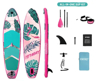 Produktbild von Aufblasbares Stand-Up-Paddleboard, maximale Tragfähigkeit 150 KG, inklusive Zubehör, 5020701